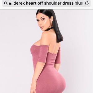 Off the shoulder Blush pink dress Sz Jr Lg.